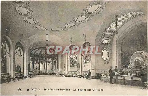 Cartes postales Vichy Inerieur du Pavillon l source des Celestins