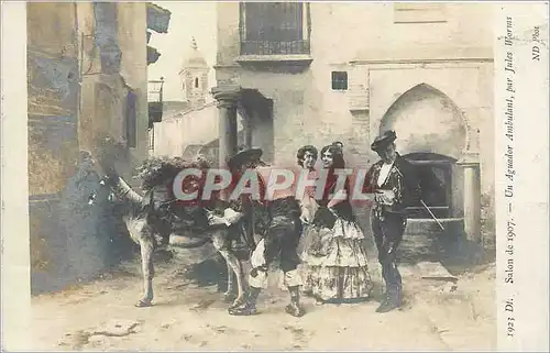 Cartes postales Salon de 1907 Un Aguador Ambulant par Jules Worms