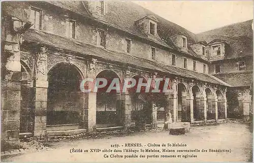 Cartes postales Rennes Cloitre de st Melaine