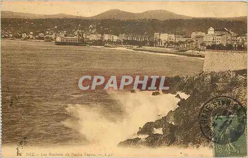 Cartes postales Nice Les rochers de Rauba Capeu