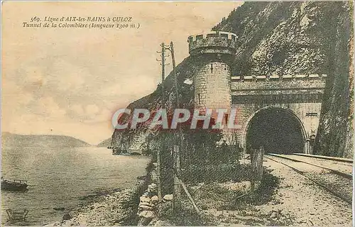 Cartes postales Ligne d'Aix les bains a cloz Tunnel de la Cilombiere