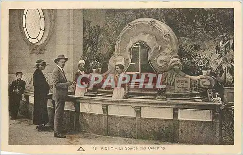 Cartes postales Vichy la source des celestins