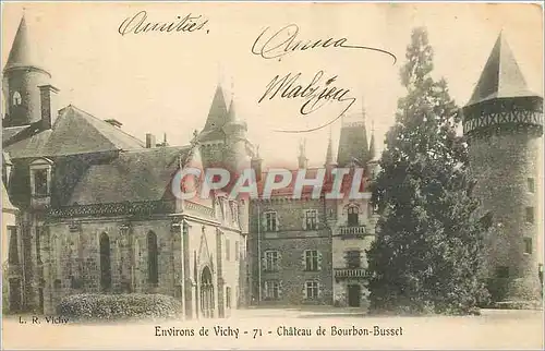 Ansichtskarte AK Environs de Vichy Chateau de Bourbon Busset