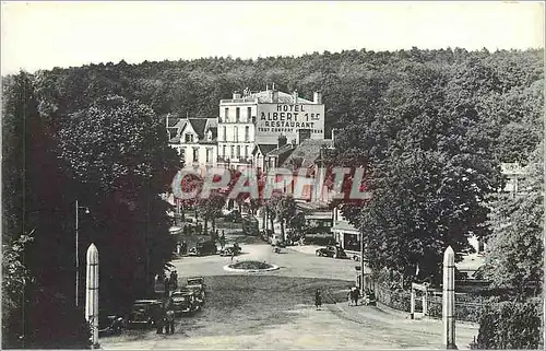 Cartes postales Bagnoles del 'OrnePlace de l republique et Avenue de la gare Hotel Albert 1er