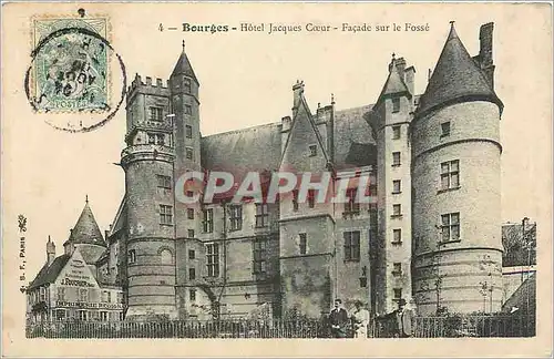 Ansichtskarte AK Bourges Hotel Jacques Coeur fa�ade sur le Fosse