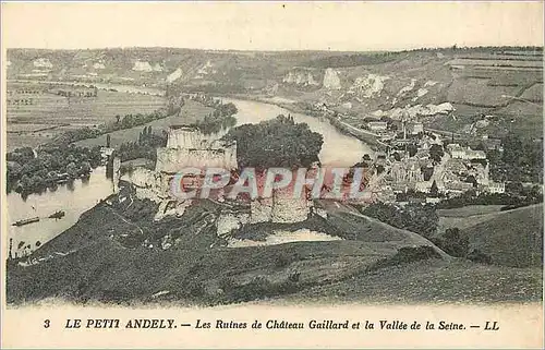 Cartes postales Le petit Andely Les ruines de chateau Gaillad et la  vallee de la Seine LL