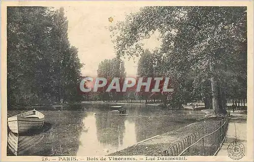 Ansichtskarte AK Paris Bois de Vincennes lac Daumesnil