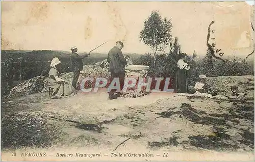 Cartes postales Nemours Rochers Beauregard - table d'orientation