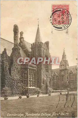 Cartes postales Cambridge Pembroke college first court