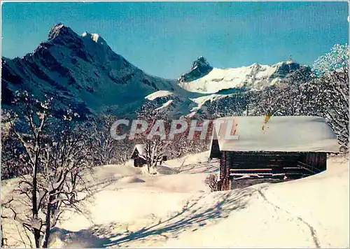 Cartes postales moderne Hameau dans la neige