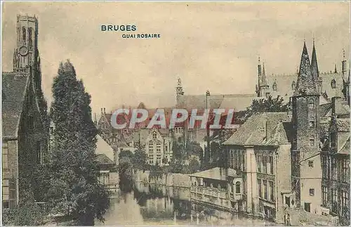 Cartes postales Bruges quai Rosaire