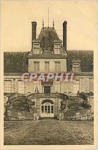 Ansichtskarte AK Fontainebleau le Palais escalier du fer a cheval