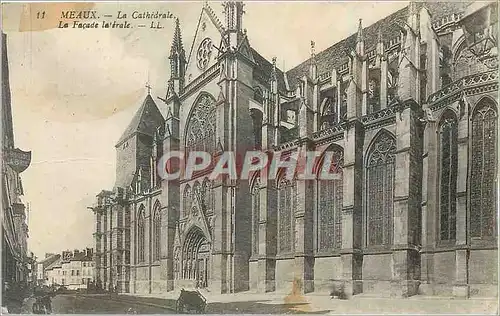 Ansichtskarte AK Meaux la cathedrale fa�ade laterale