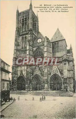 Cartes postales Meaux la cathedrale