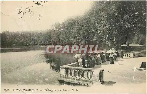 Cartes postales Fontainebleau l'Etang des carpes