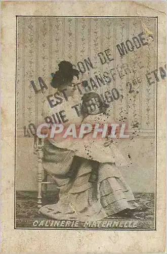 Chromo  Au desir des Dames Rue Montmartre Paris