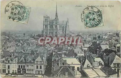 Cartes postales amiens Vue generale prise du Beffroi