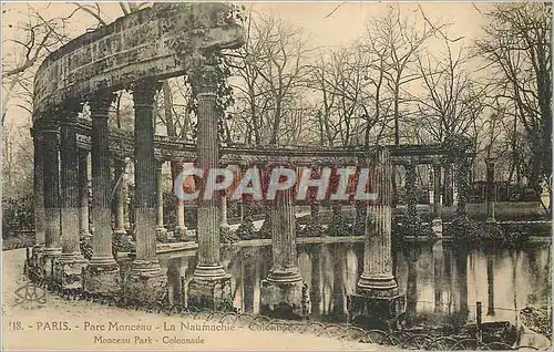 Cartes postales Paris Parc Monceau la naumacie Clonnde