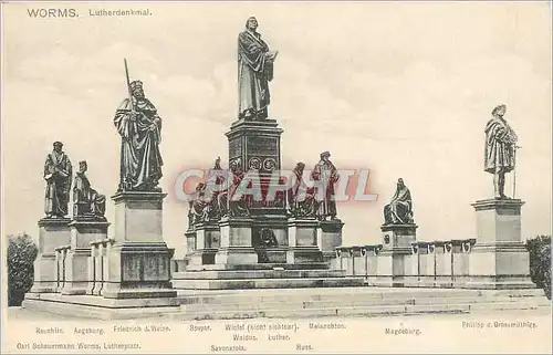 Cartes postales Worms  Lutherdenkenmal