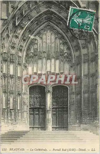 Cartes postales Beauvais a cathedrale Portaile Sud 1548