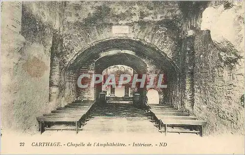 Ansichtskarte AK Carthage Chapelle de 'Amphitetre Interieur