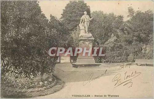 Cartes postales Versailles Statue de Watteau