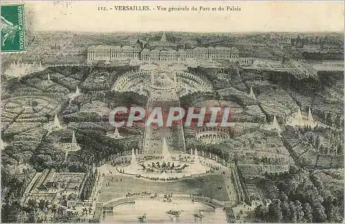 Ansichtskarte AK Versailles Vue generale du parc et du palais