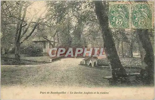 Ansichtskarte AK Parc de Rambouillet le jardin Anglais et la rivere