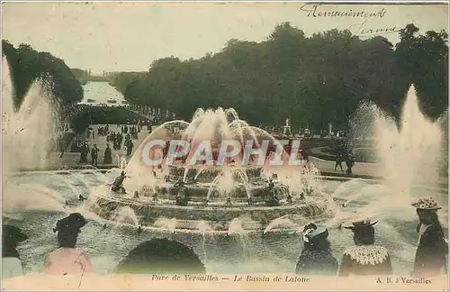 Ansichtskarte AK Parc de Versailles le Bassin de Latone