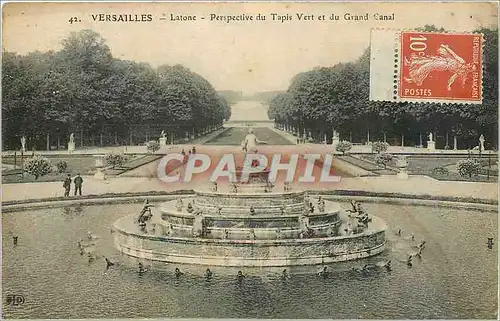 Ansichtskarte AK Versailles latone perspective du Tapis du Grand Canal