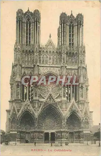 Cartes postales Reims la Cathedrale