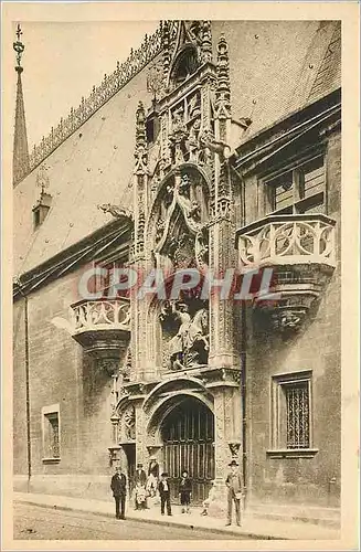 Cartes postales Nancy Palais Ducal petite et grande Porteries 1312 Cette derniere est surmntee de la Statue du D