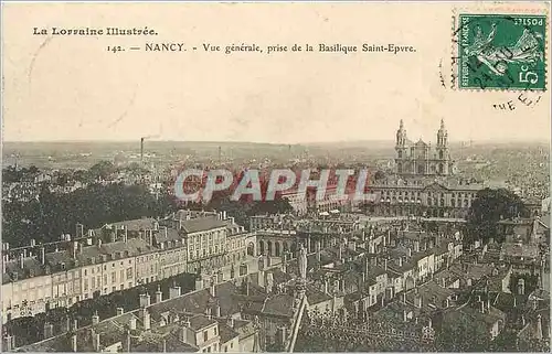 Cartes postales Nancy Vue generale prise de la Basilique Saint Epvre