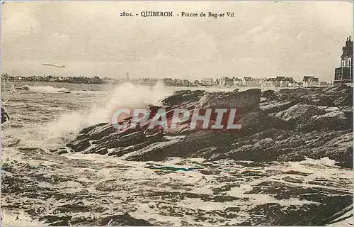 Ansichtskarte AK Quiberon Pointe de Ber er Vil