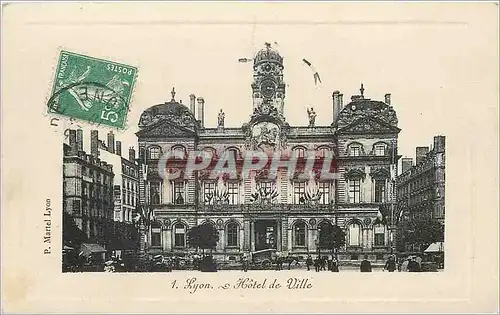 Cartes postales Lyon Hotel de ville