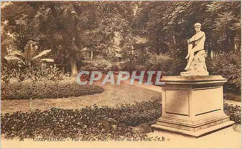 Ansichtskarte AK Compiegne vue dans le parc