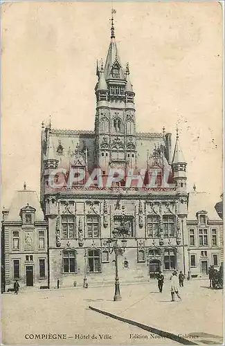 Cartes postales Compiegne Hotel de ville