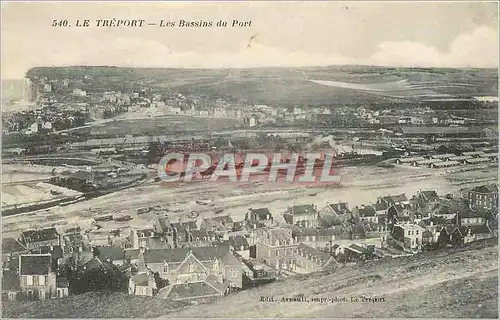 Cartes postales Le treport les bssins du Port