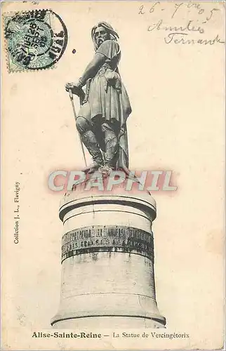 Ansichtskarte AK Alise Sainte Reine la statue de Vercingetorix