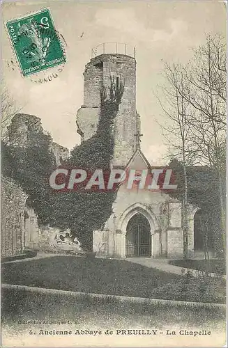 Cartes postales Ancienne Abbaye de Preuilly la chapelle