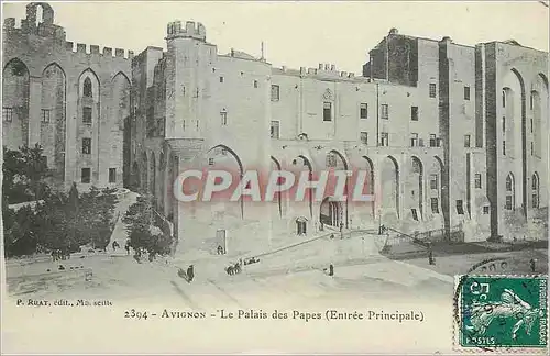 Cartes postales Avignon Le plis des papes Entr�e principale