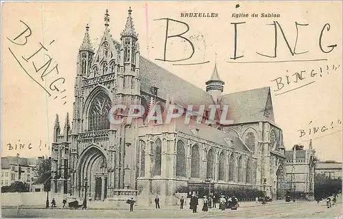 Cartes postales Bruxelles Eglise du Sablon
