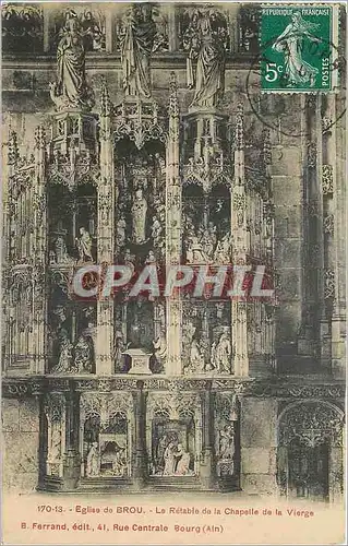 Ansichtskarte AK Eglise de Brou  Le Retable de la Chapelle de la Vierge