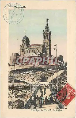 Cartes postales Marseille Basilique de ND de a garde