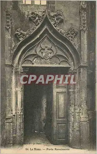Cartes postales Le Mans porte renaissance