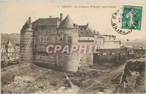 Cartes postales Dieppe le Chateau fa�ade Nord Ouest