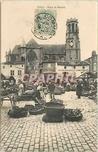Cartes postales Toul place du Marche