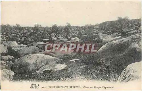 Cartes postales Foret de Fontainebleau Chaos des Gorges d'aptemont