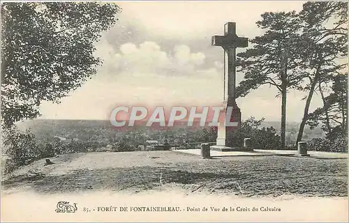 Ansichtskarte AK Foret de Fontainebleau point de Vue de la Croix du Calvaire