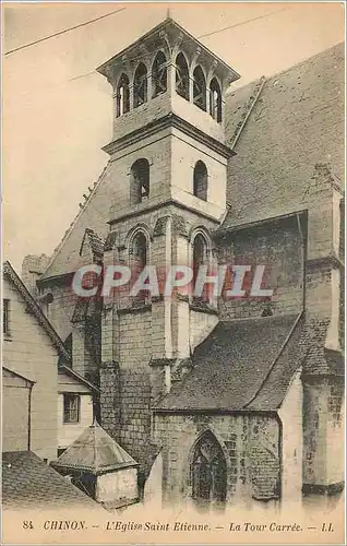 Ansichtskarte AK Chinon L' Eglise Saint Etienne la tour carree